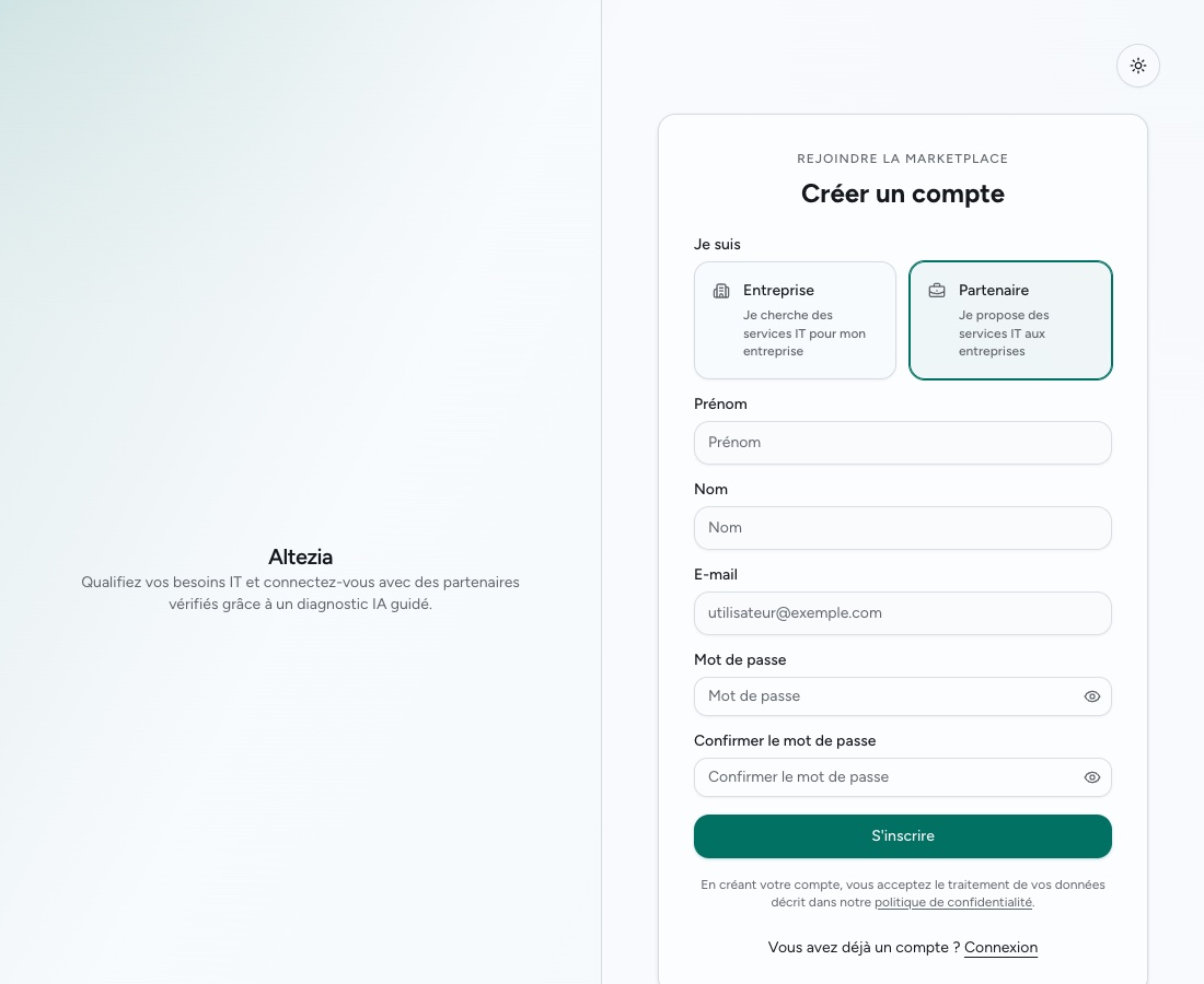 L'écran d'acceptation d'une invitation réseau