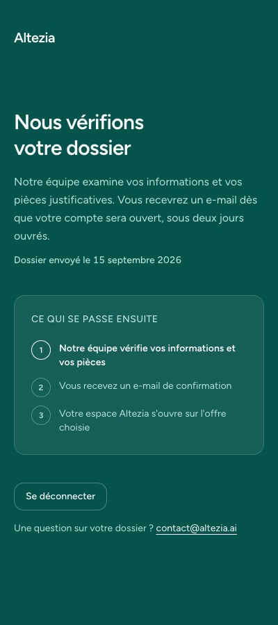 L'écran d'attente sur un téléphone